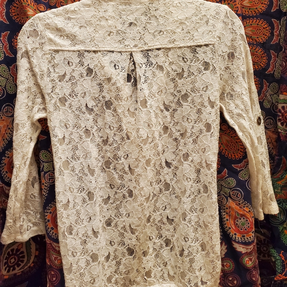 Lace Bomber Jacket - Picture 2 of 4